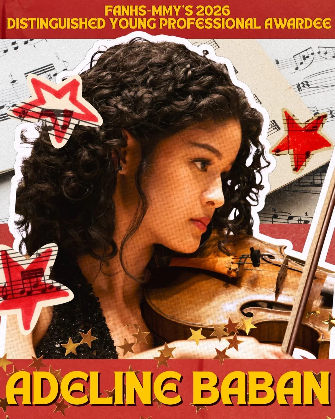 Congratulations to @adie.baban! FANHS-MNY's 2026 Distinguished Young Professional Awardee! 🏆🎻

This award honors a leader under 30 who has empowered our community and uplifted the next generation, and Adeline embodies that in every way. She's the E