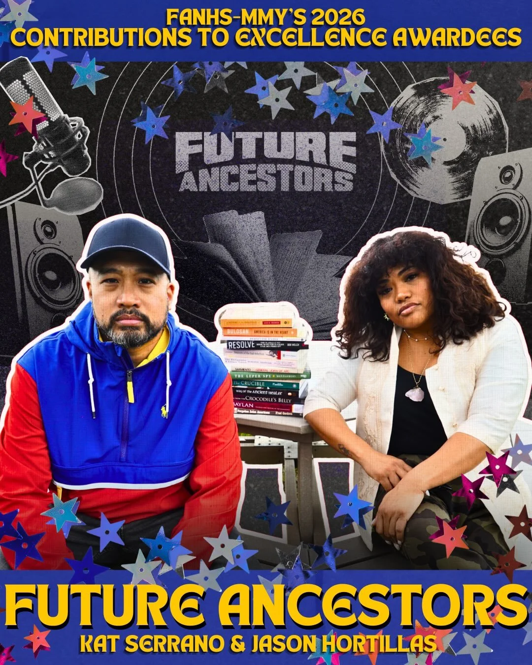 Congratulations to @futureancestors.tv,FANHS-MNY's 2026 Contributions to Excellence Awardees! 🏆🎙️

Hosted by Kathryn Serrano and Jason Hortillas, Future Ancestors is a multimedia platform and podcast exploring the Filipino American experience throu
