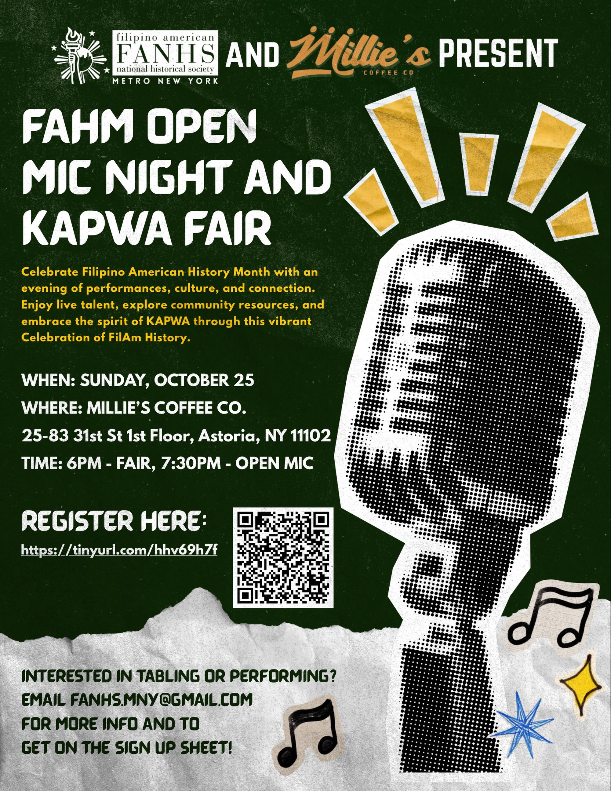 We&rsquo;re working with @milliescoffeenyc to bring you a night full of kanta, kultura, kapwa &amp; kapamilya 💚💚💚 Hope to see you this FAHM on October 25!!