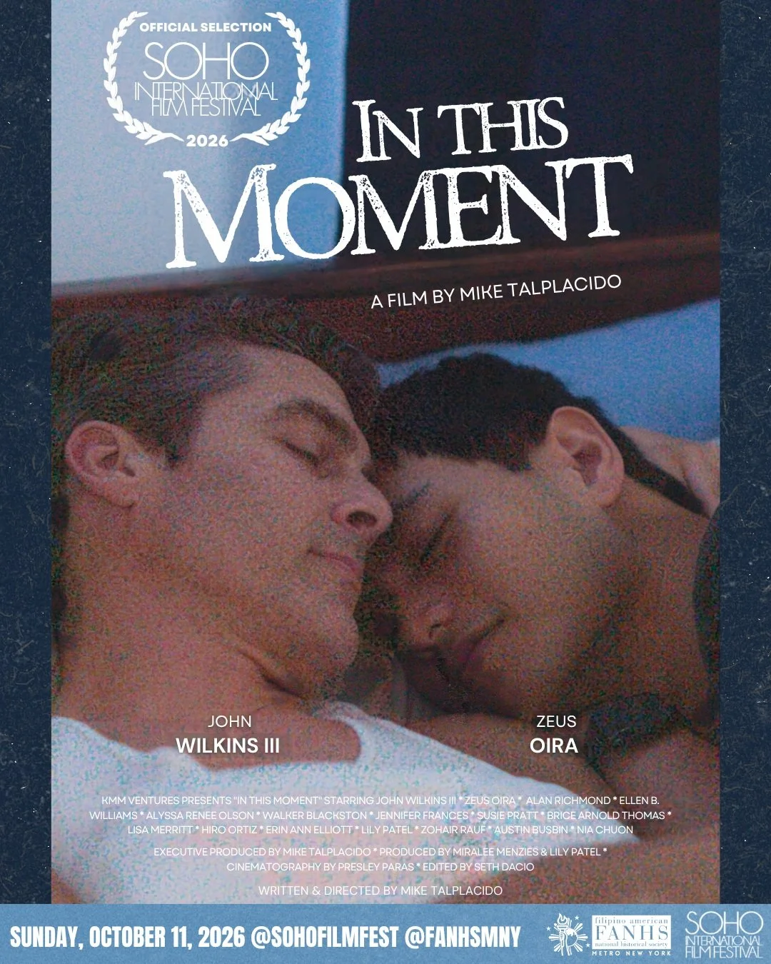 🎬 THIS SUNDAY! NYC PREMIERE: In This Moment

📍 SOHO International Film Festival @sohofilmfest 
🗓️ Sunday, October 11, 2026, at 6:30 PM
🎟️ Regal Union Square, Theater 5
850 Broadway, New York, NY 10003
(RSVP LINK IN BIO!)

In This Moment is the mo