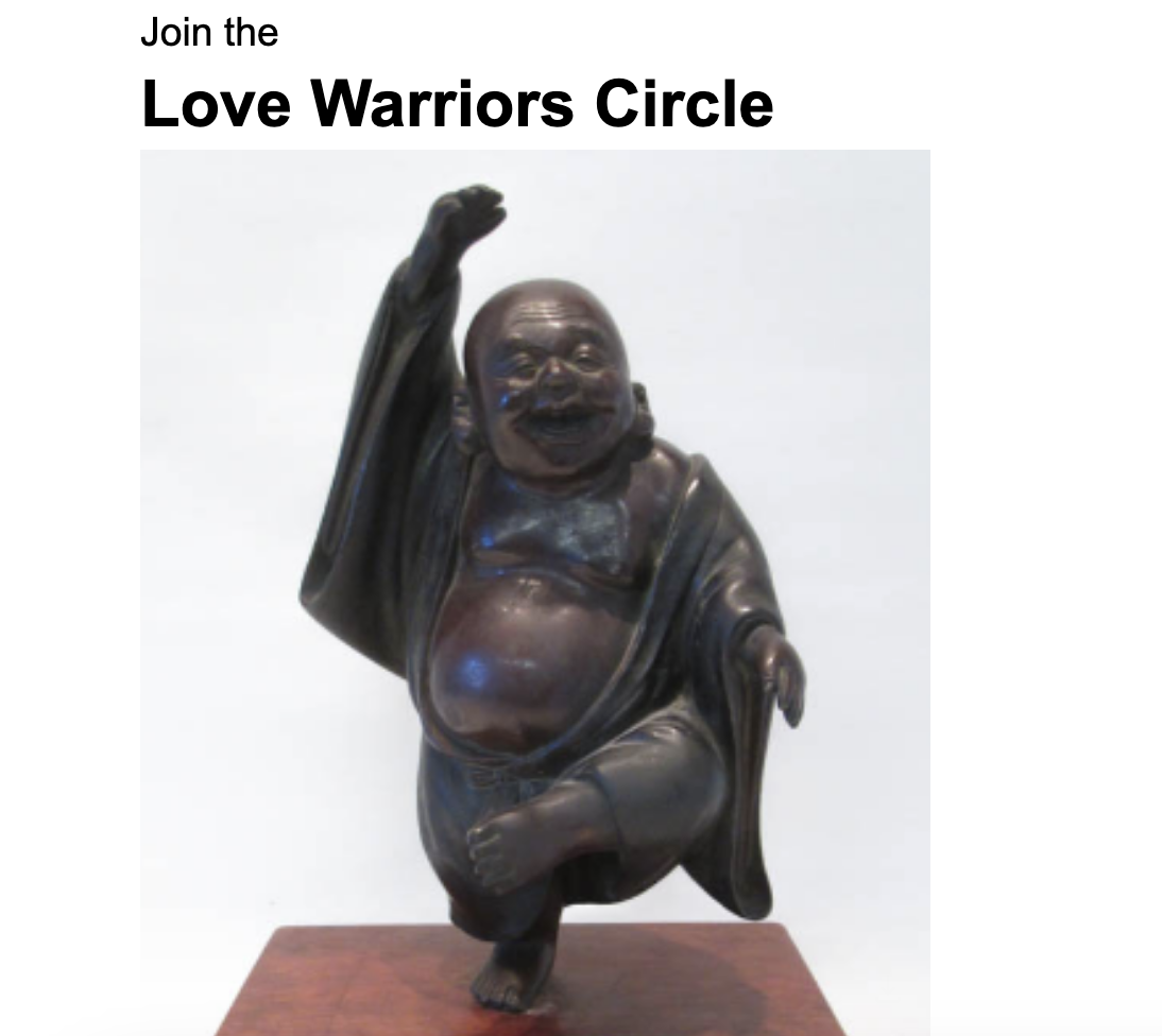 Love Warriors Circle: Saturday, December 6, 11:50 am to 2:20 pm