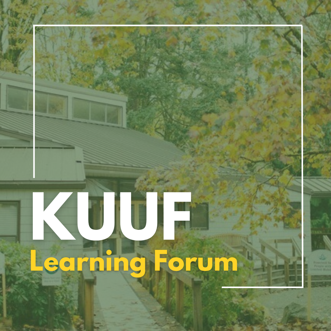 Adult Learning Forum: Sunday, October 11, 11:45 am to 12:45 pm
