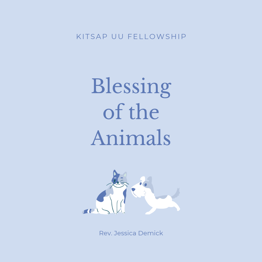 Rev. Jessica Demick presents Blessing of the Animals