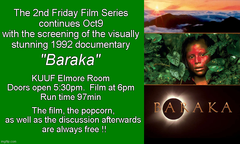 2nd Friday Film Series: Elmore Room 6pm