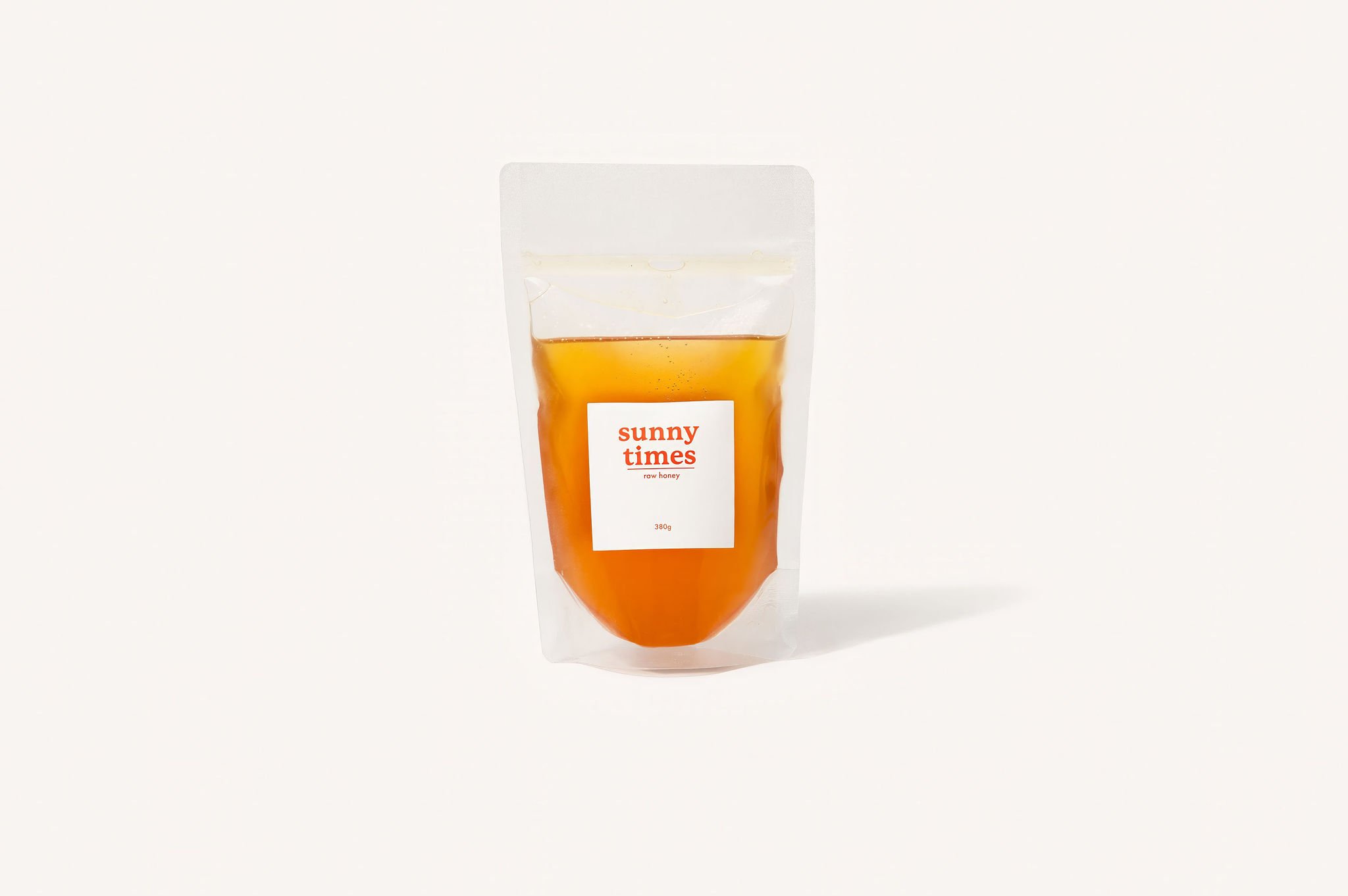Refill pack of Sunny Times raw unprocessed Certified Organic honey, eco-friendly packaging to buy online in Australia