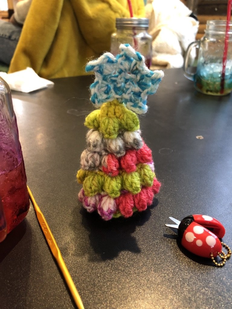  I like making things and giving them to strangers, like waiting staff, salespeople. during the Christmas season in Japan, I’ve made these trees as a Thank You, and a vain part of me hopes they haven’t been chucked. 