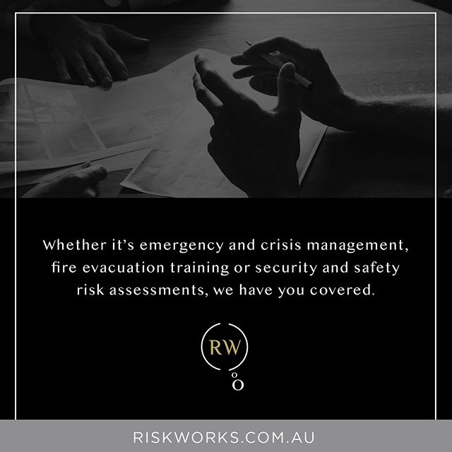 For over 20 years Riskworks have designed, implemented and helped manage risk, safety and emergency programs for some of the country&rsquo;s largest venues, events, corporations and government departments.

Whether it&rsquo;s emergency and crisis man