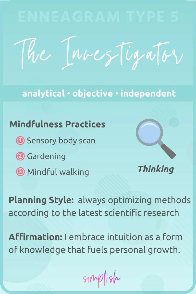 Type 5 Enneagram Type 5: The Investigator