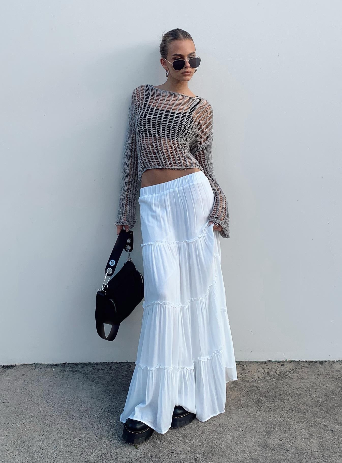 How to wear a maxi skirt on Pinterest