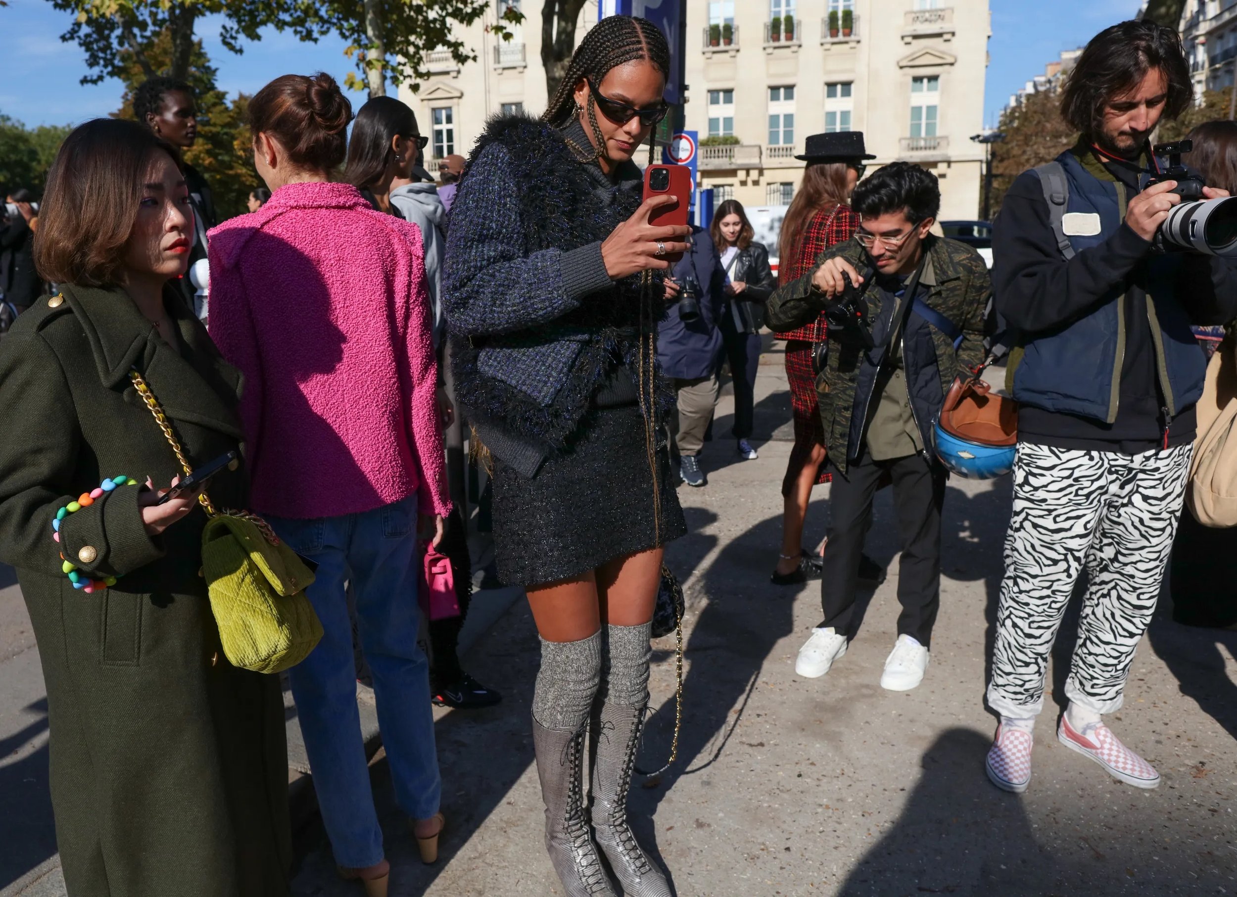 Paris Fashion Week Street Style Spring 2018 Day 8