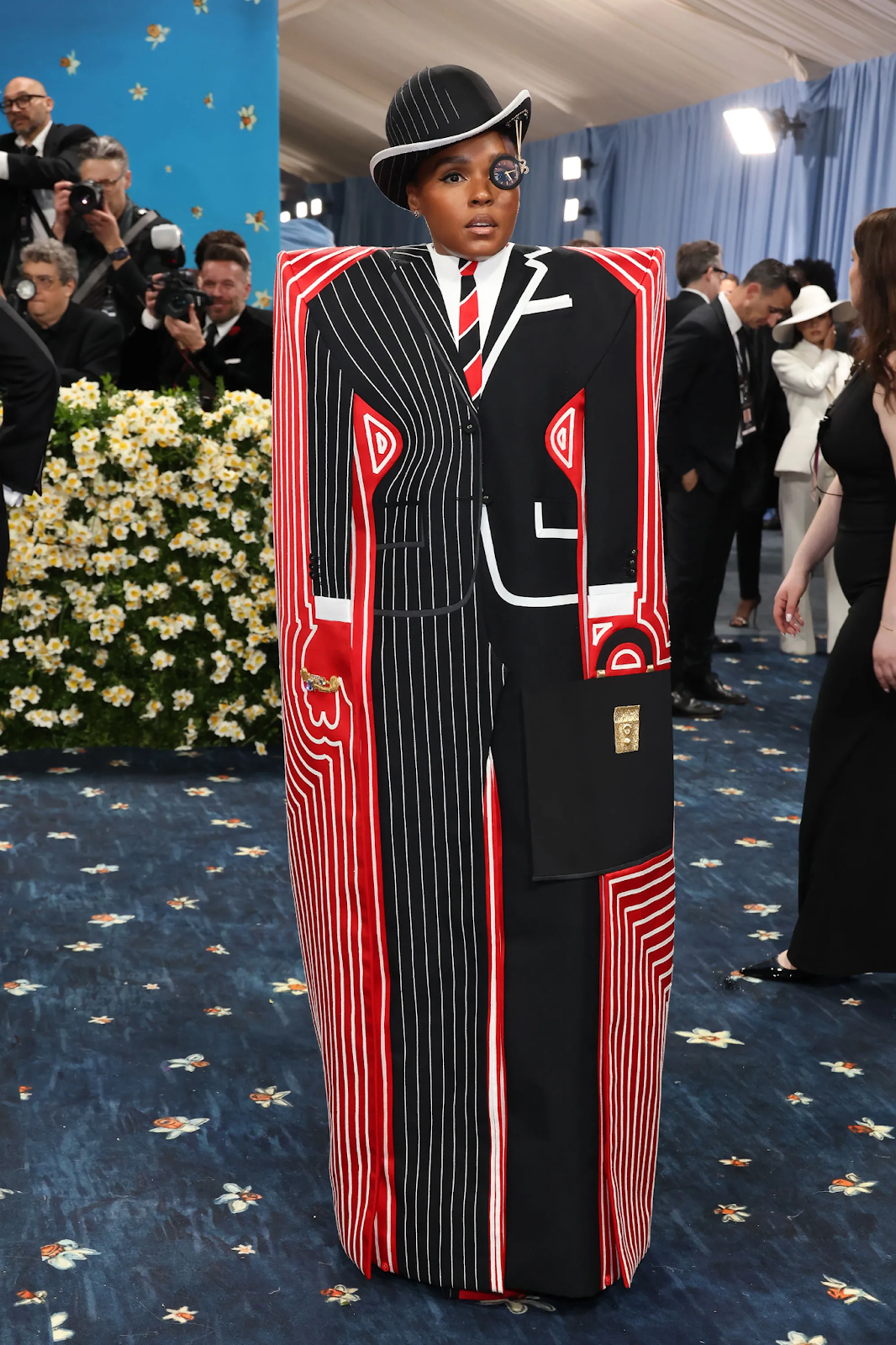 Met Gala: Janelle Monae on the red carpet in a suit