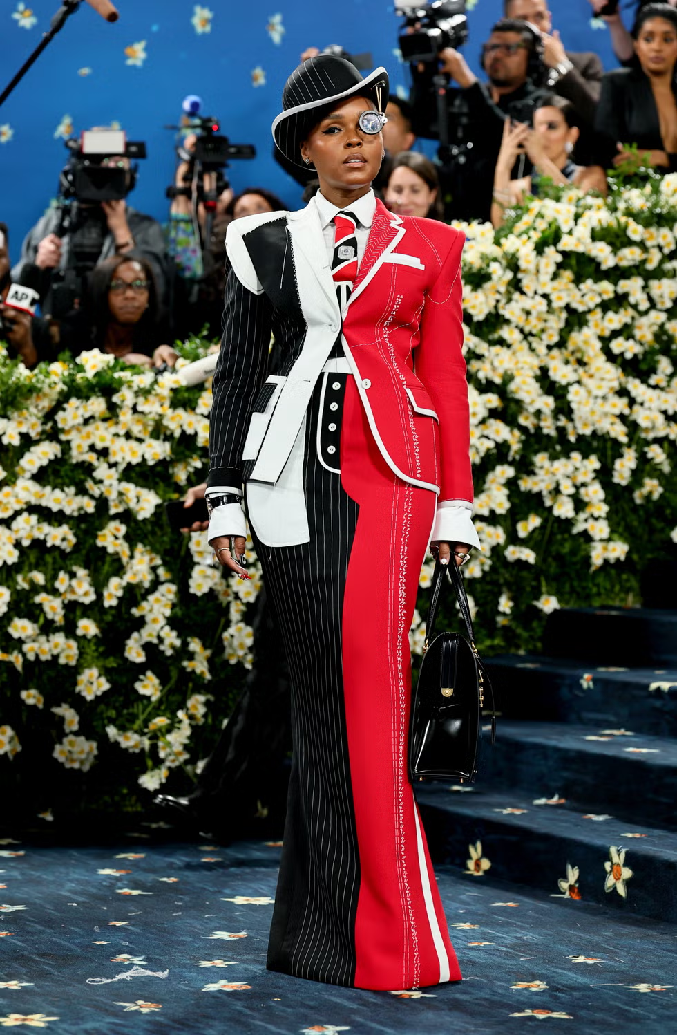 Met Gala: Janelle Monae on the red carpet in a suit