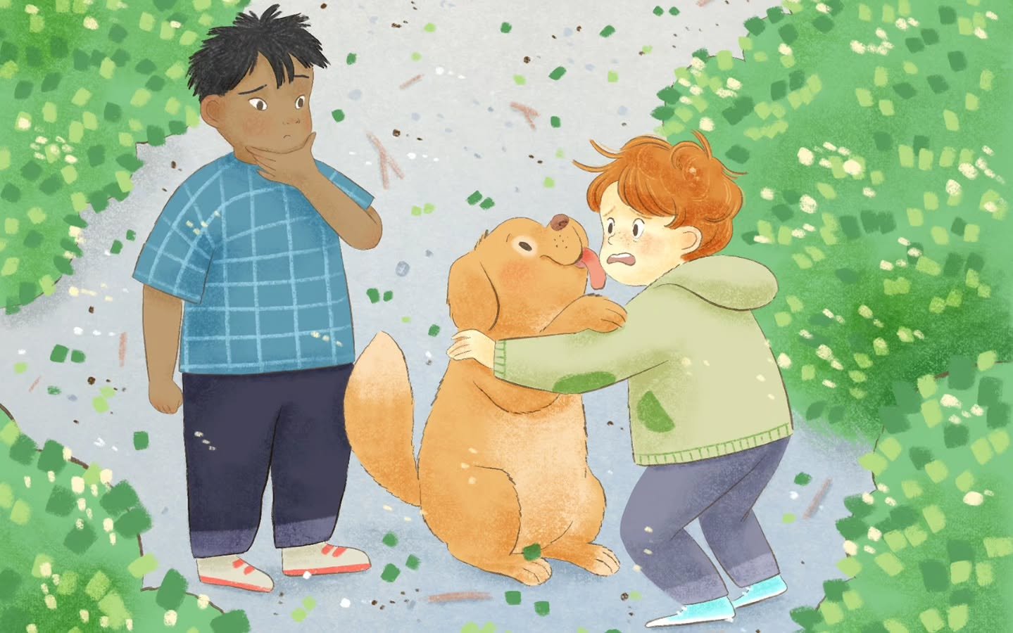 L'an dernier, j'ai illustr&eacute; une histoire de chien, de stresse et d'amiti&eacute; pour 'Mes premiers j' aime lire'.

@bayardjeunesse

#illustration #kidlitart #school #dog