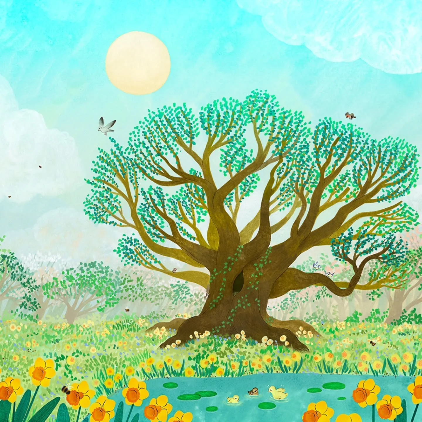 Spring ❤️

@zoearmstrongwrites @flyingeyebooks 

#illustration #kidlitart