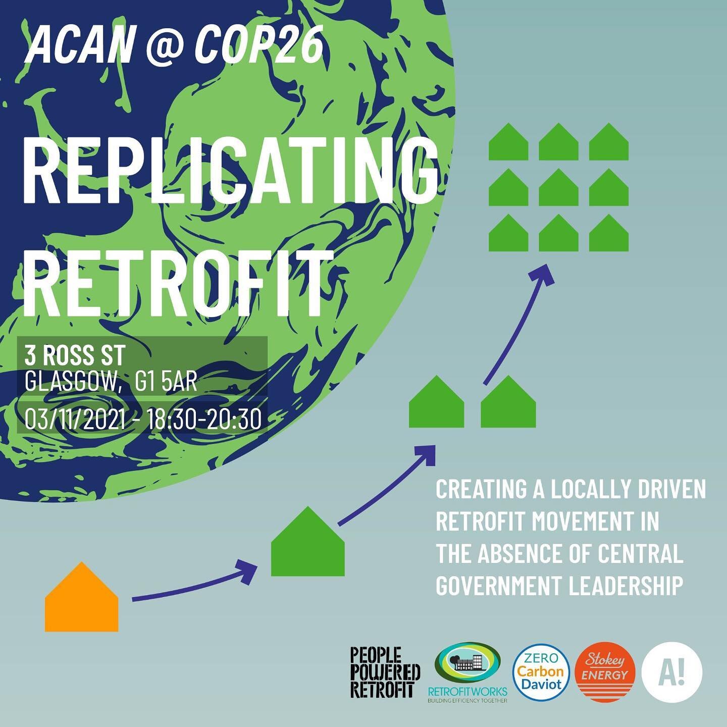 We&rsquo;re heading to Glasgow! Very excited to be talking all things retrofit with @peopleretrofit @retrofitworks as part of this @architectscan event at @manystudios sponsored by the @ecologybs 
Come and say hi if you&rsquo;re in town!
.
#COP26 #st