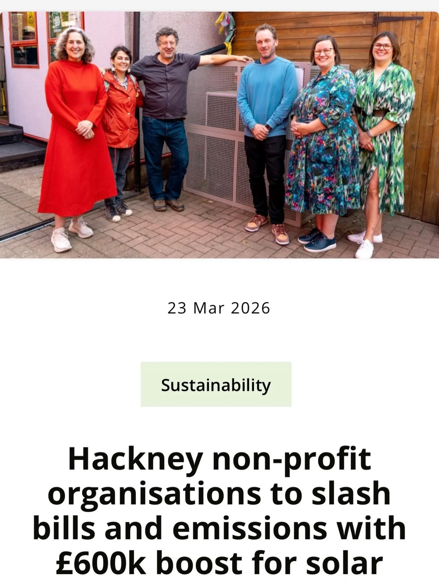 💚☀️Stokey Energy @laburnumboatclub with @mayorofhackney celebrating Solar install. @hackneycouncil