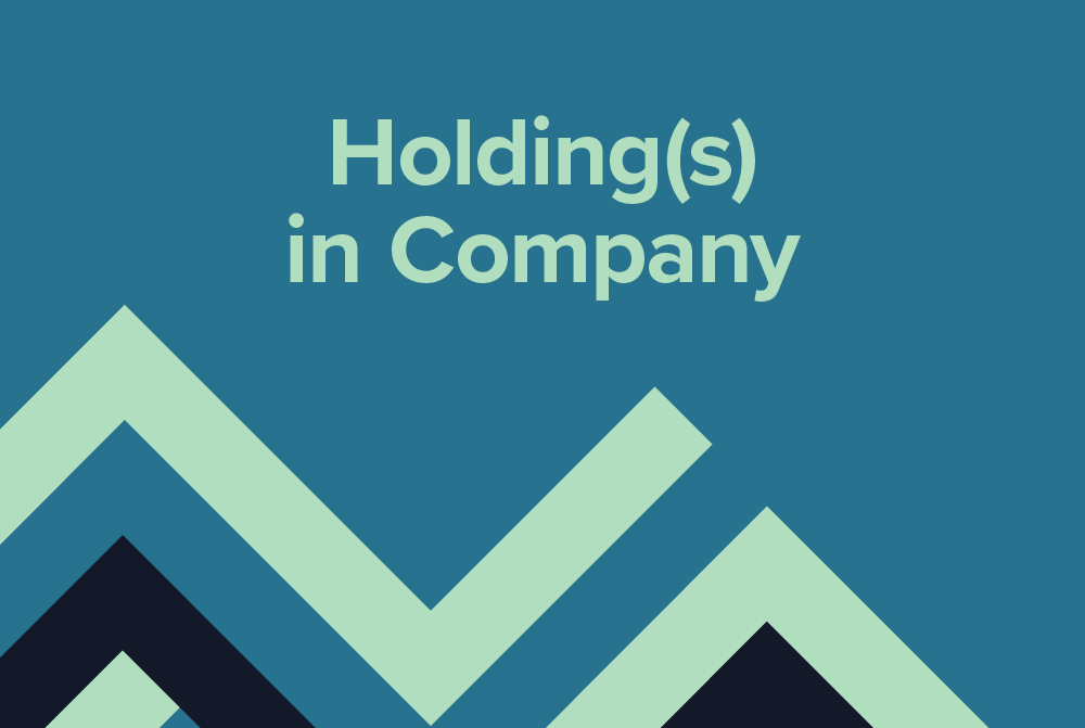 Holding(s) In Company 21.12.21
