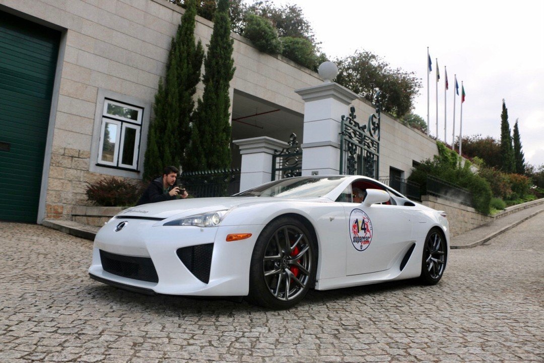The beautiful Lexus LFA @theyeatman hotel in Porto! We loved crossing the start line here.⁠
⁠
#theyeatmanhotel #porto #portugal #drivingtours #thesupercarrun #thesupercarclub #supercartours