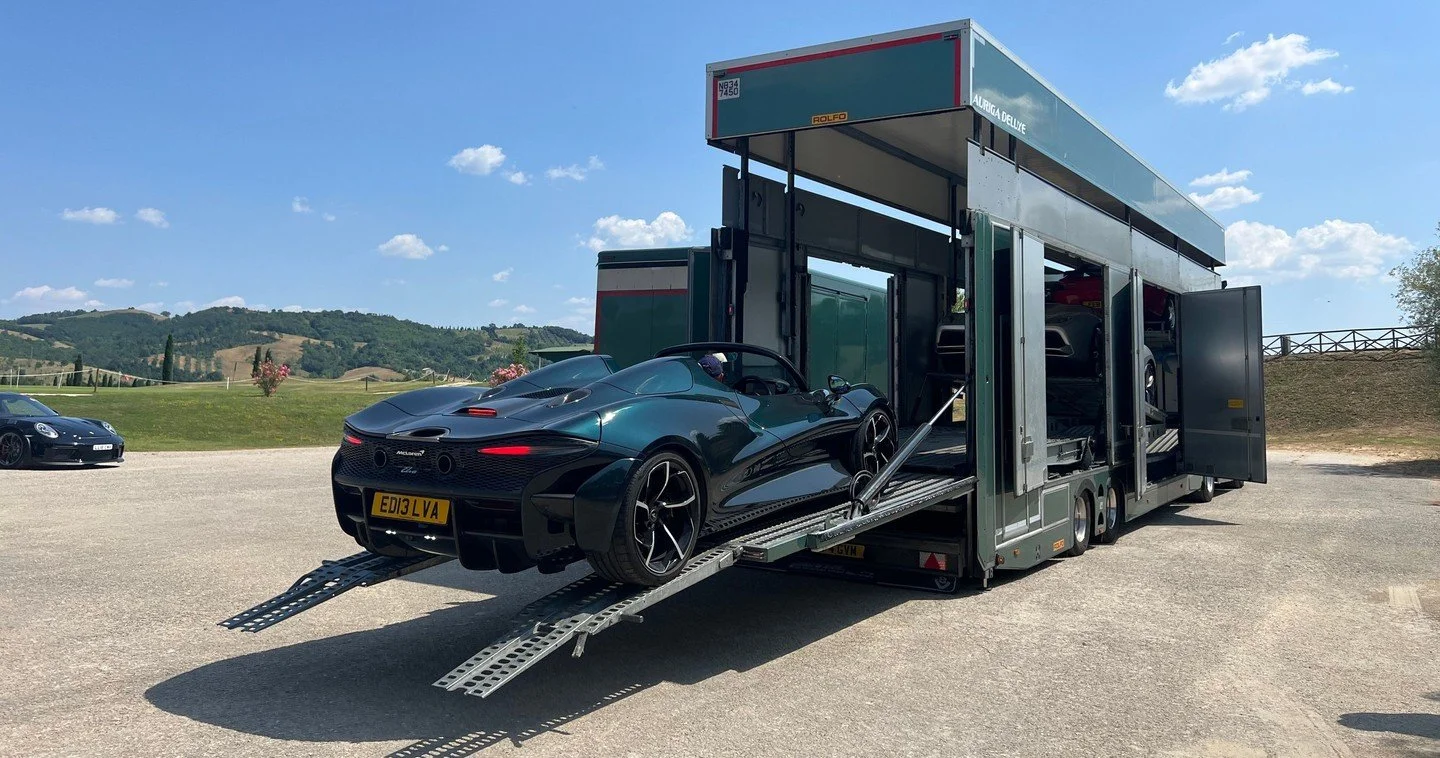 Our Supercar Club tours are run with a full support team: experienced route marshals, our own supercar technician and official Pirelli tyre technicians on hand throughout each event.⁠
⁠
We also offer specialised enclosed vehicle transport to and from