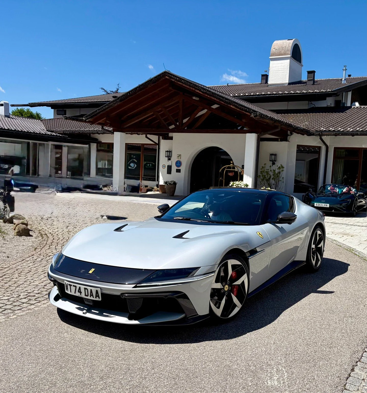 Ferrari 12Cilindri at the @alpenhofmurnau in Germany, ready for Day 1 of the 2026 Edition Strada Montagne 🇩🇪 🏔️