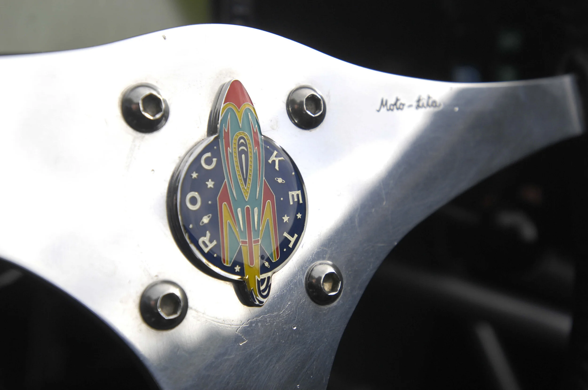 Moto Lita steering wheel of the Rocket sports car by the Light Car Company_Detour Roadtrips.jpg