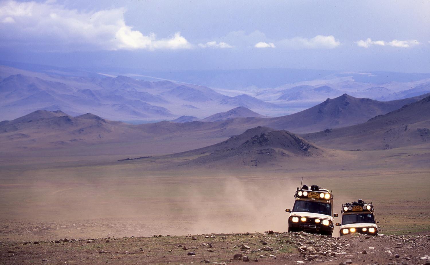  1997’s Camel Trophy saw teams visiting the vast plains of Mongolia. Each event was a spectacular trip into some of the world’s most interesting places.  Photo Nick Dimbleby 