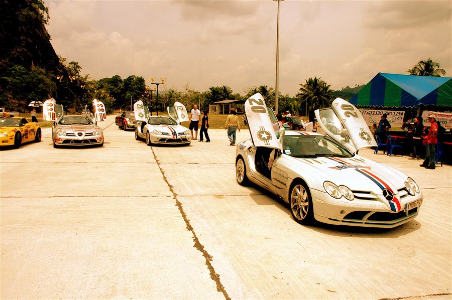 How many Mercedes-McLaren SLR can you fit in one Gumball?