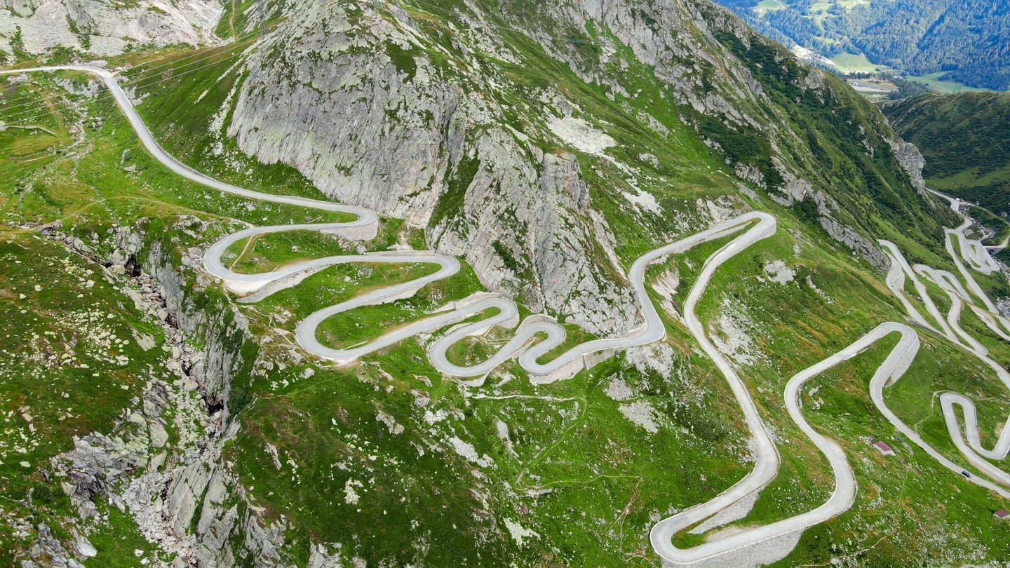 #switchbacksaturday on the Gotthard Pass 🇨🇭⁠
⁠
&quot;Arguably unnecessary since 1980 when the Gotthard Road Tunnel was completed, this spectacular Swiss pass is all the better for its obsolescence.&quot;⁠
⁠
Discover more at the link in bio.⁠
⁠
📷️ 