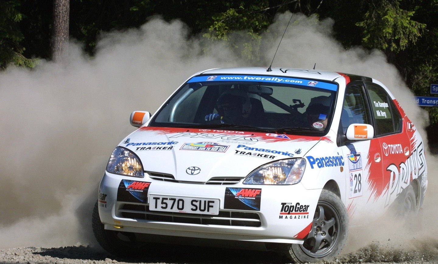 #throwbackthursday to the time Detour's @reallynikberg became the first person to take a hybrid car rallying with @toyota⁠
⁠
Spoiler alert - it was not fast, but it did make it to the end of a 5,000-mile drive from the Midnight Sun to the Red Sea.⁠
⁠