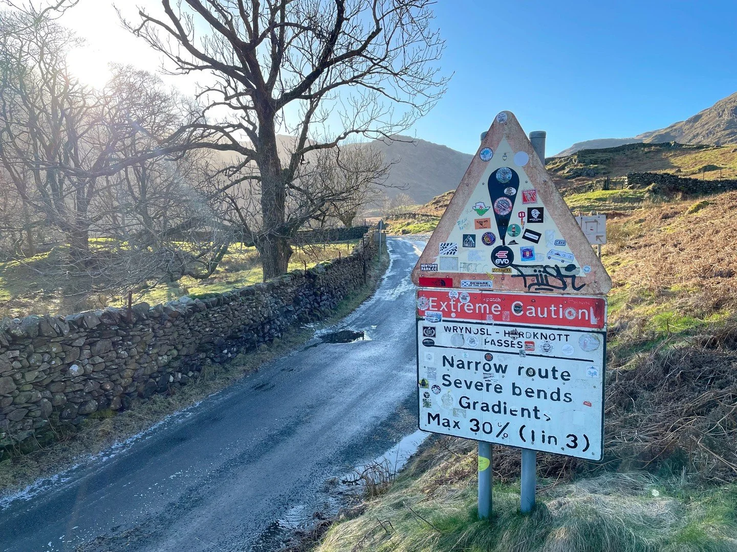 Take a #sundaydrive on the Wrynose Pass and you'll find yourself at the intersection of three counties of Olde England.⁠
⁠
Three Shire Stone marks the point where Cumberland, Lancashire and Westmorland meet.⁠
⁠
It&rsquo;s a route steeped in history d