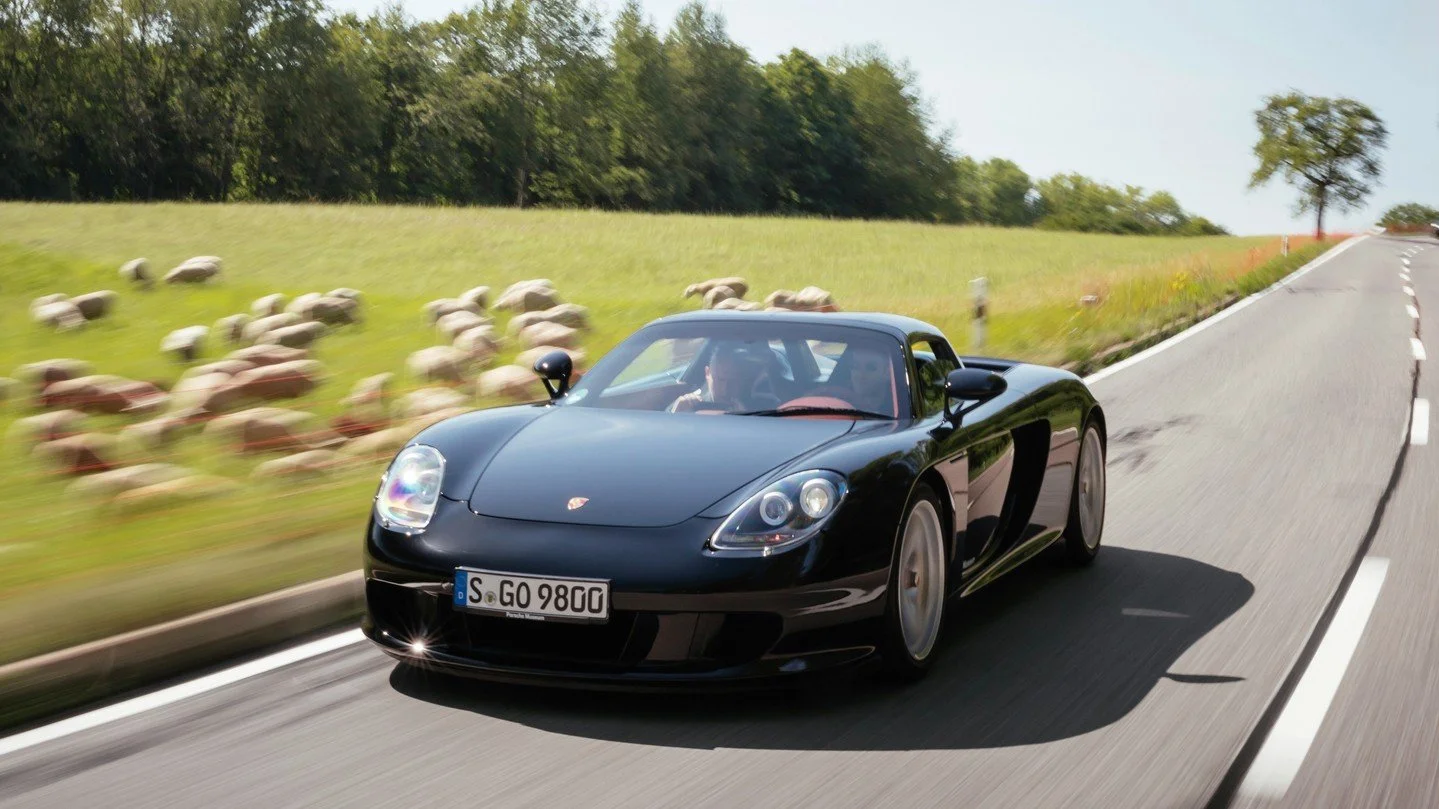 25 years ago @Porsche launched the crazy Carrera GT and Detour finally got to drive one on the country roads around Stuttgart.⁠
⁠
&quot;The phrase &lsquo;race car for the road&rsquo; is overused but the Carrera GT&rsquo;s 5.7-litre V10 engine began l