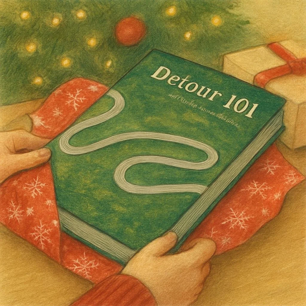 The image might be AI but Detour 101: 101 of the World's Best Road Trips is very real - and would make the ideal Christmas present for the road tripper in your life.⁠
⁠
Available now (and with some lovely reviews) at Amazon - see link in bio.⁠
⁠