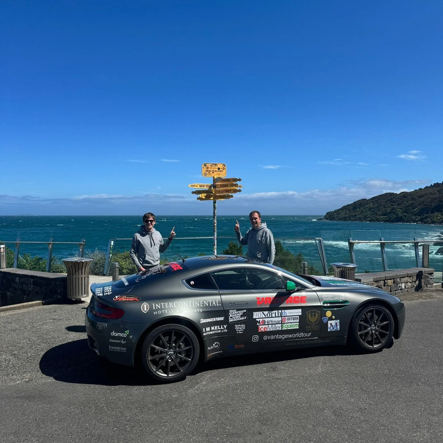 Detourist duo Phil and Will Churchill have completed the New Zealand leg of their incredible Vantage World Tour @vantageworldtour⁠
⁠
The British father and son have now driven their Aston Martin Vantage more than 18,000 miles across 15 countries, whi
