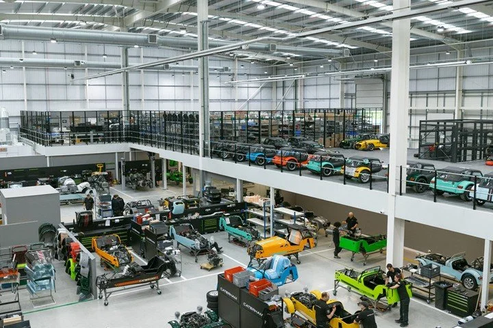 The @caterhamcarsltd factory is an impressive sight and Caterham knows it, which is why there&rsquo;s a viewing gallery above where visitors can watch the magic happen. Stepping out onto the gallery is the show-stopping moment of a two-and-a-half-hou