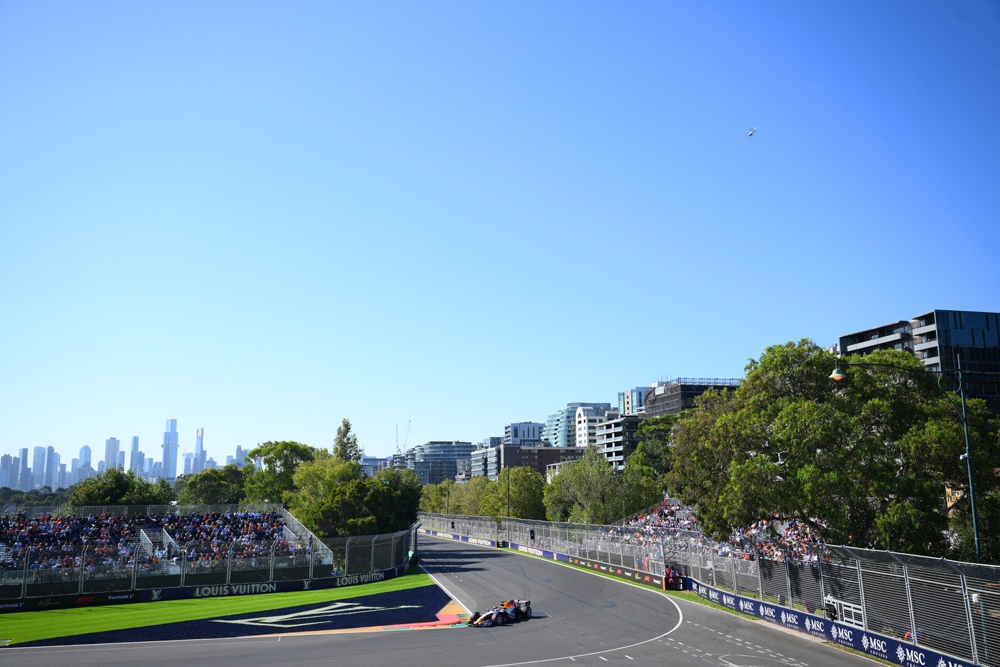 The @F1 circuit at Albert Park Melbourne is 3.3 miles long and, should you wish to drive it yourself, the public has access for about nine months of the year. ⁠
It&rsquo;s a fast, flat circuit in a Formula One car, but in a road car you&rsquo;ll be r