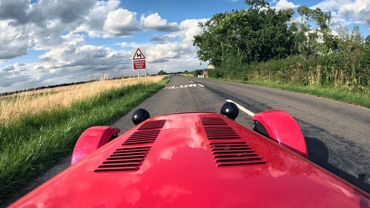 Weaving through the Wolds of Lincolnshire in a Caterham 620S.⁠
⁠
"East of Horncastle on the B190 is where the corners start to string together. With shorter straights between them, the temptation to extend the Seven to silly speeds disappears an
