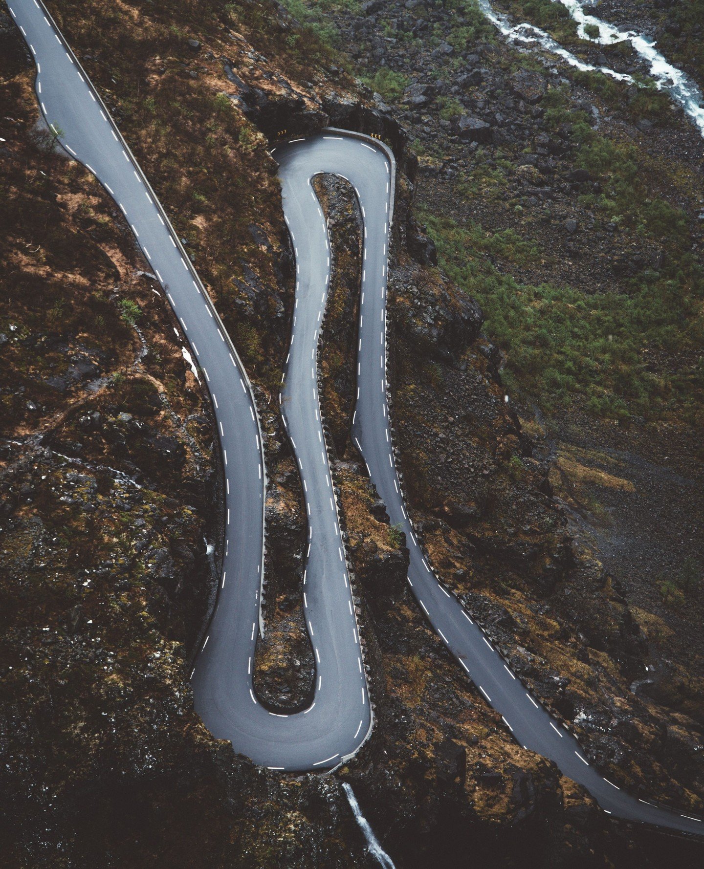 switchbacksaturday on Trollstigen, Norway⁠
⁠
No less than 11 hairpin bends will elevate you to the dizzying 852m peak, at which point you&rsquo;re still dwarfed by the surrounding mountains which reach double that height. Each corner has its own name