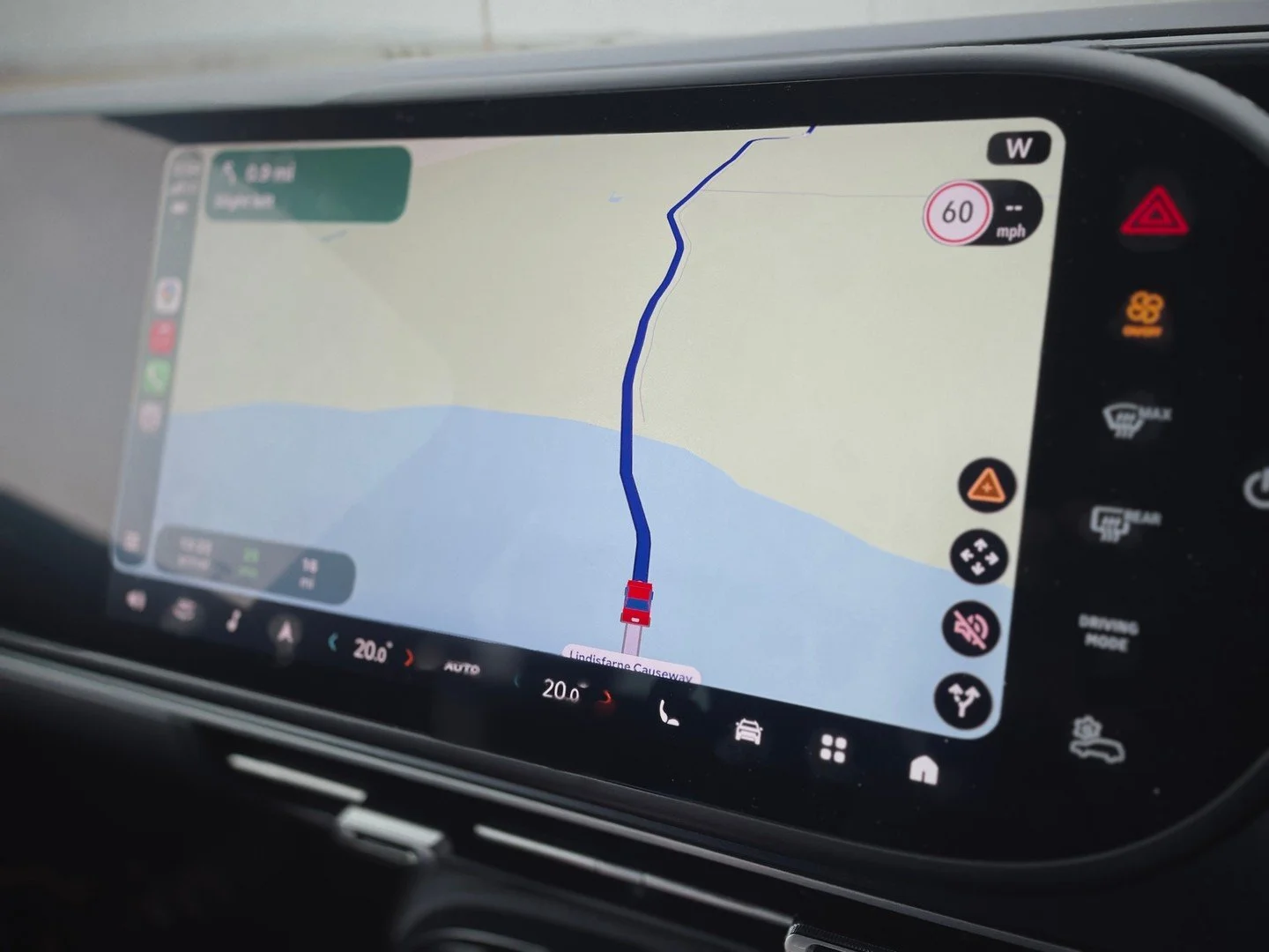 A glance at the satnav screen shows the map abruptly change from green to blue but there&rsquo;s no bridge over the troubling water ahead. ⁠
⁠
Instead, to get across to Holy Island there&rsquo;s a causeway which can only be crossed at low tide. That 