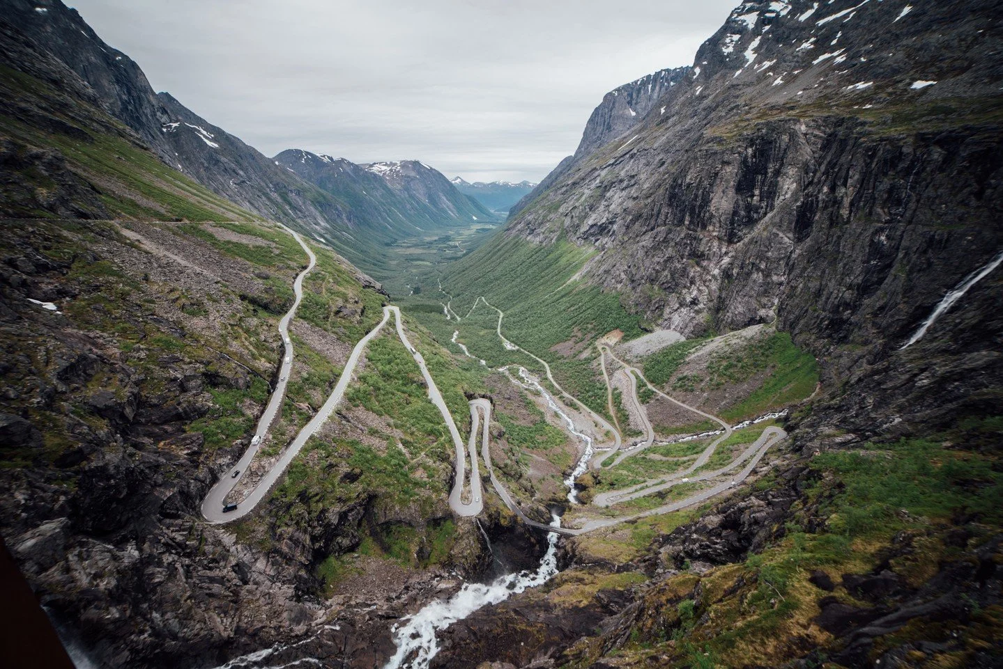 On Norway's Trollstigen road no less than 11 hairpin bends will elevate you to the dizzying 852m peak, at which point you&rsquo;re still dwarfed by the surrounding mountains which reach double that height. Each corner has its own name, often one that