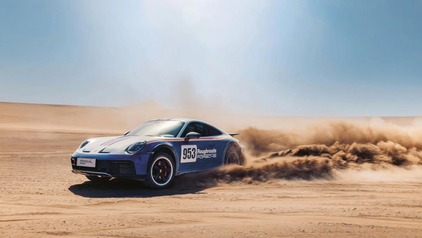 Across the Gobi Desert by Porsche