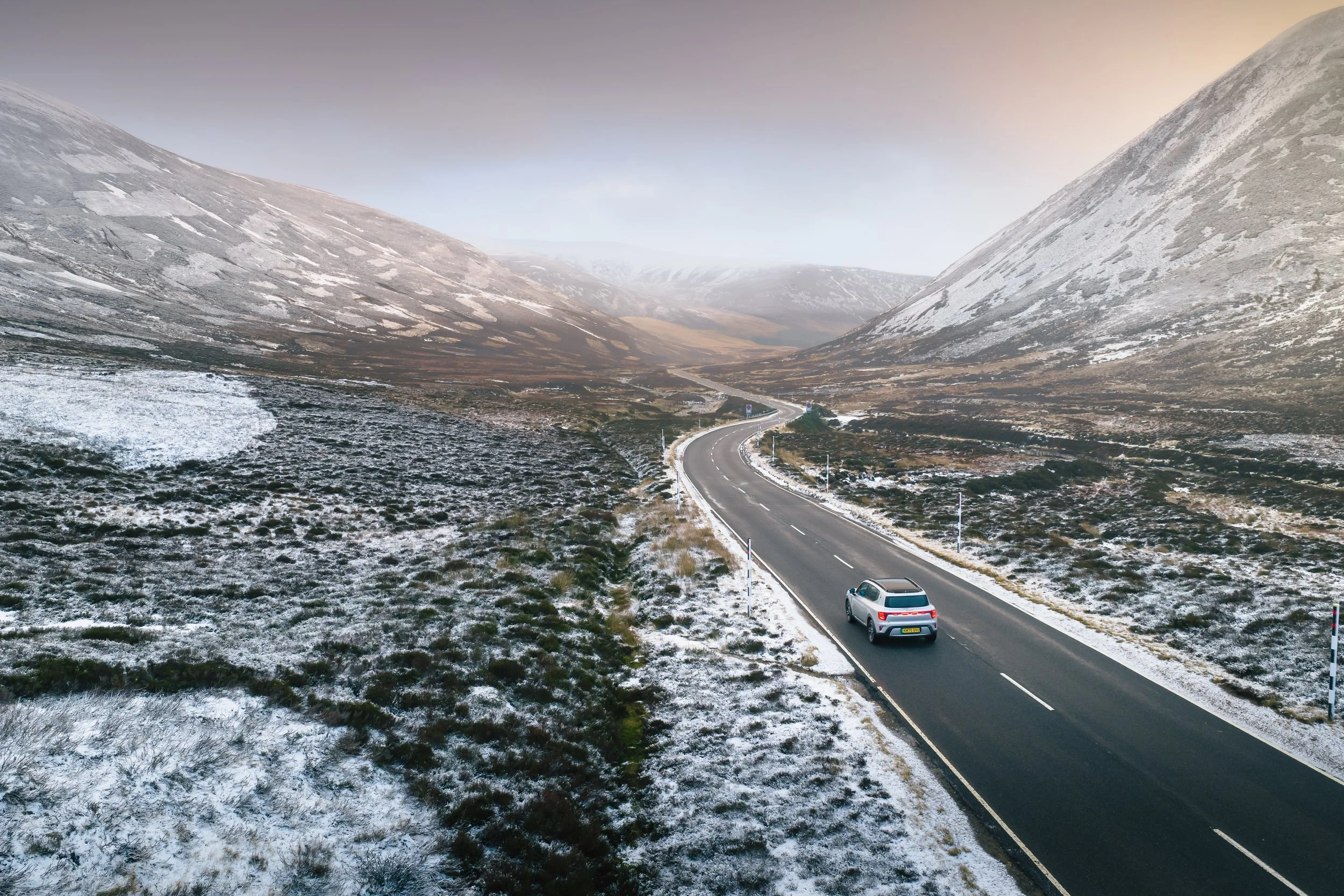 Snow Roads Scotland