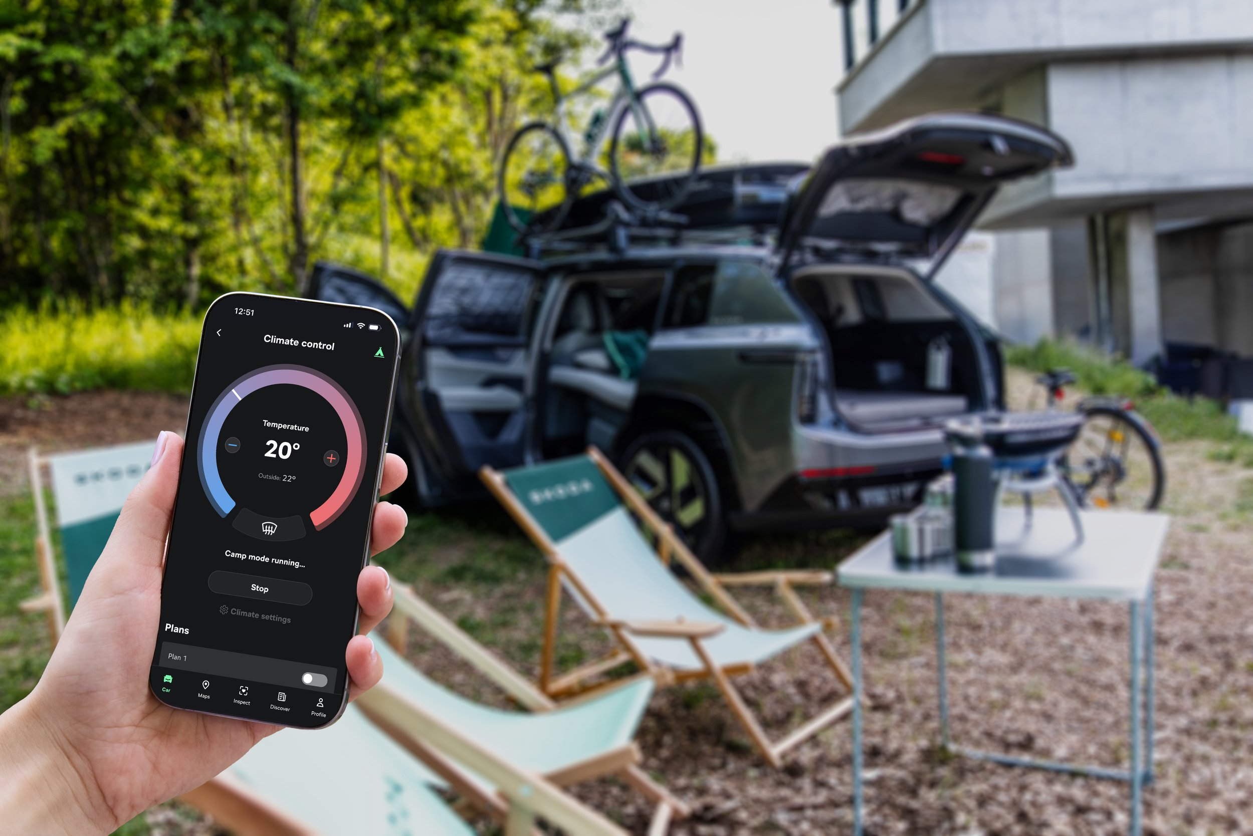 Škoda Makes Car Camping More Comfy