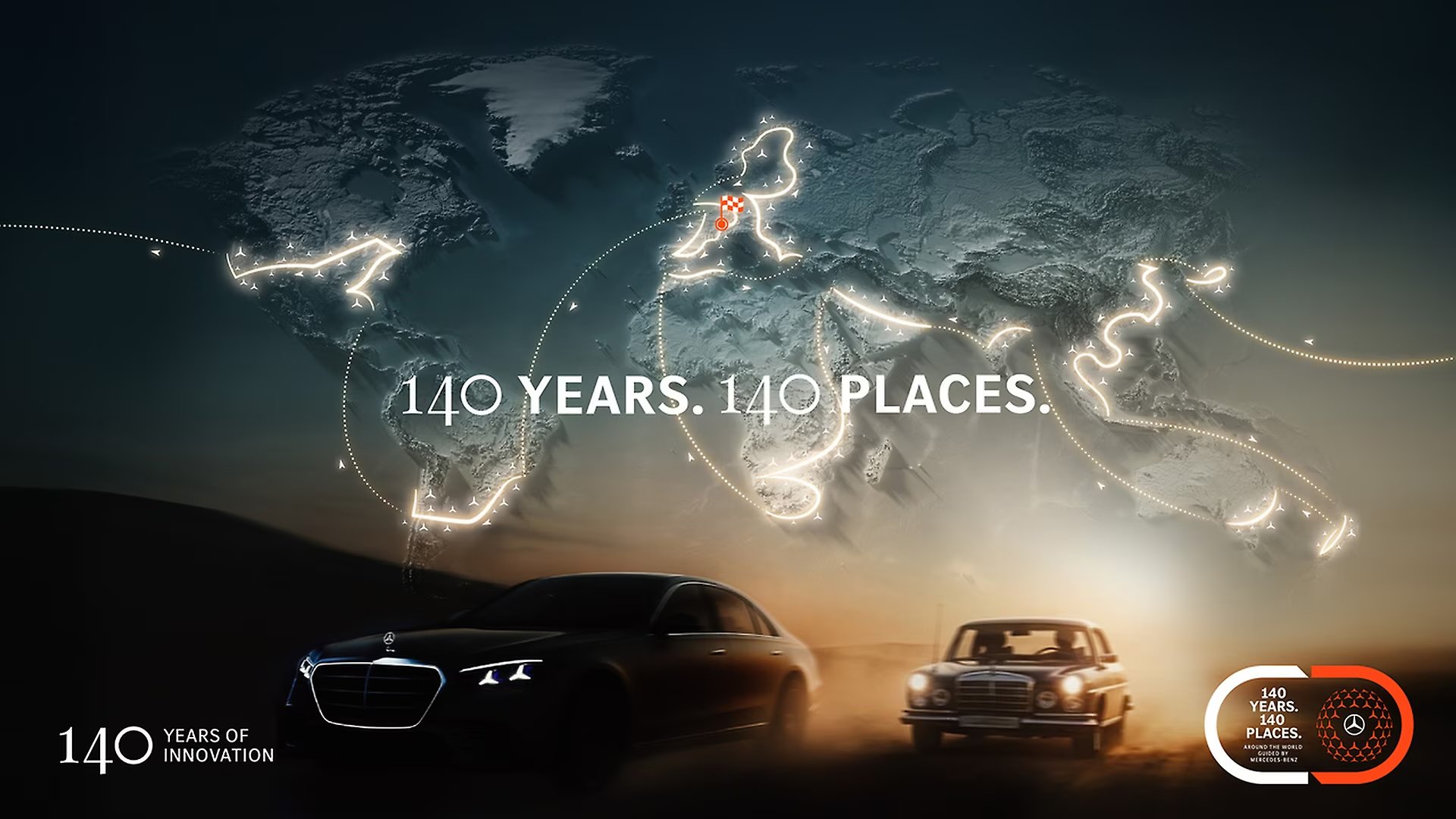 50,000 km and 140 Places for Mercedes-Benz Anniversary Drive