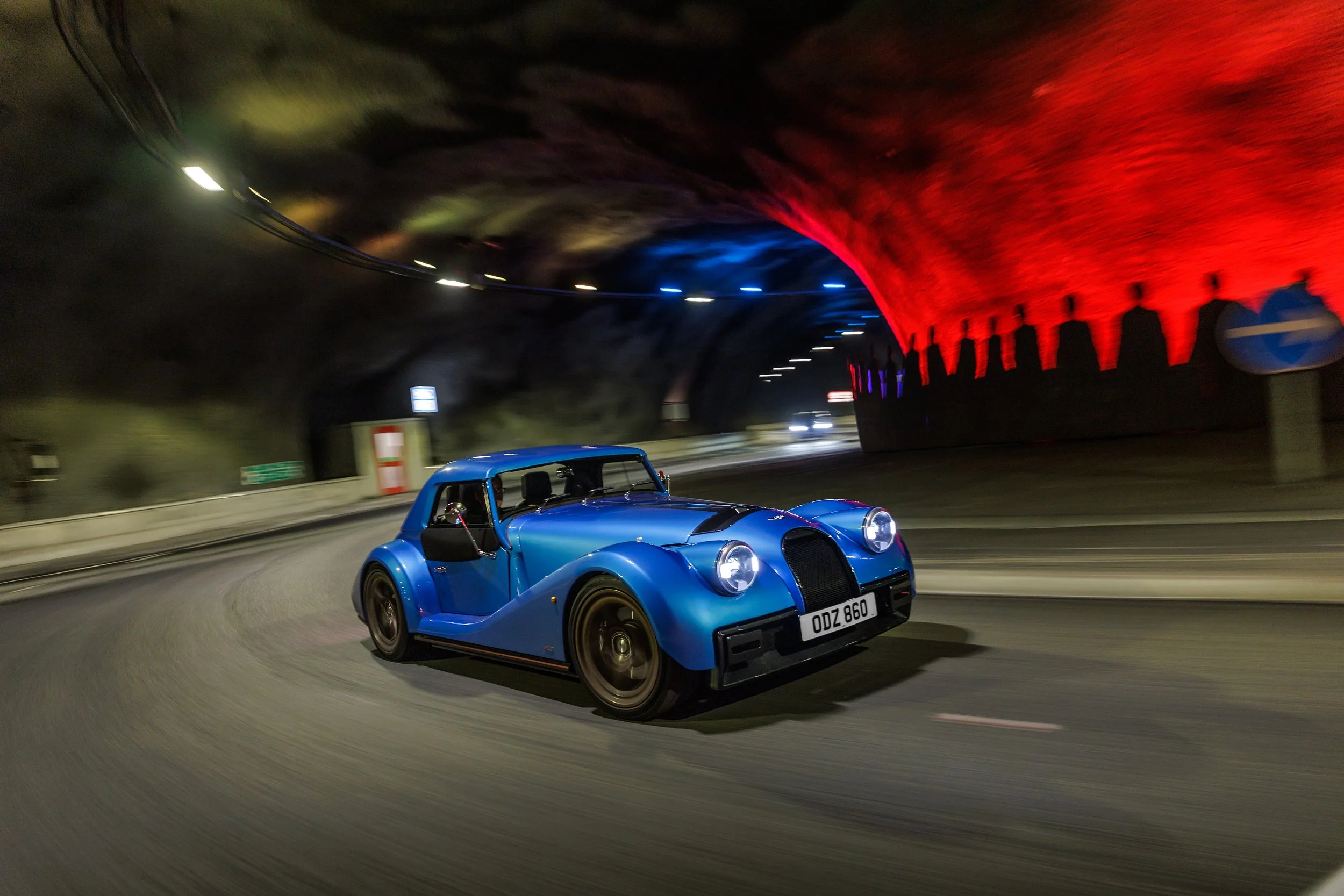 Eysturoy tunnel Faroe Islands Morgan Supersport 400