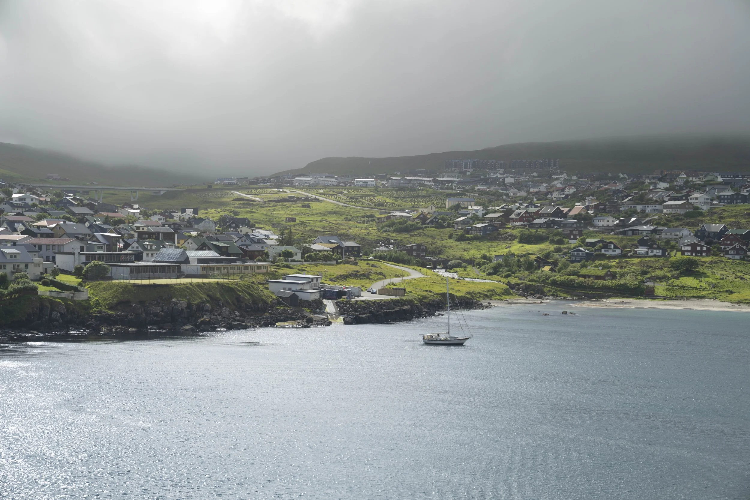Arriving in Torshavn Faroe Islands