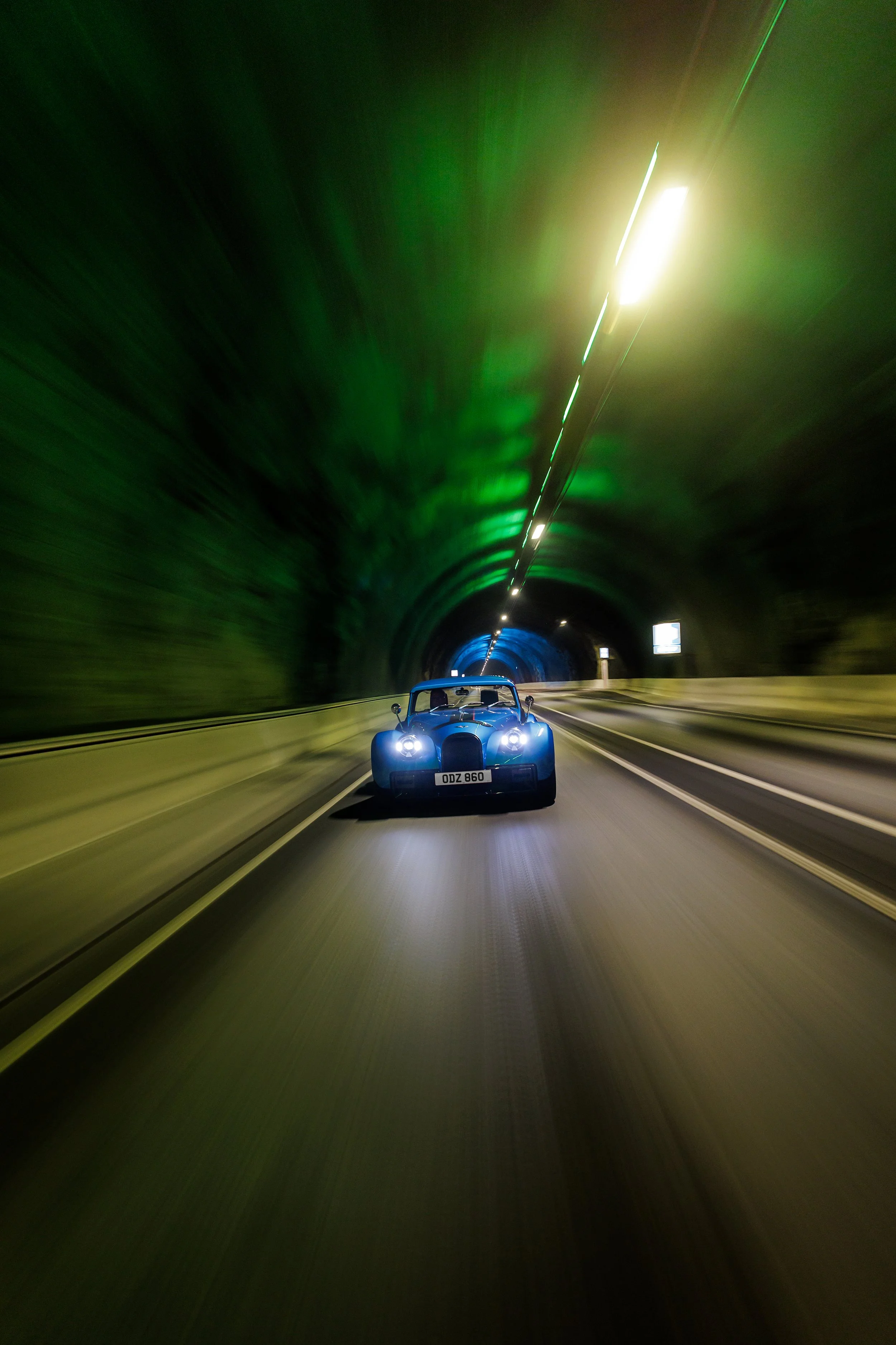 Eysturoy Tunnel Faroe Islands Morgan Supersport 400 tracking