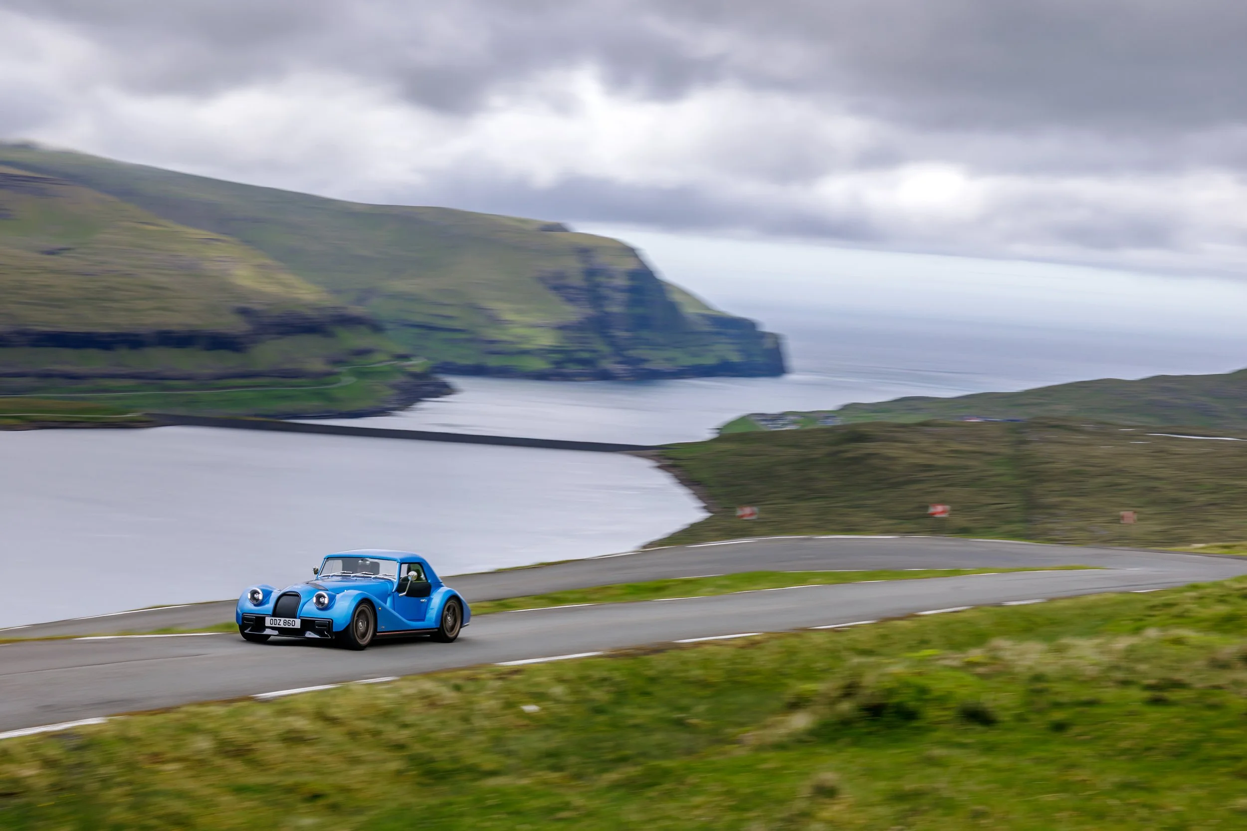 Morgan in Faroe Islands road to Gjogv
