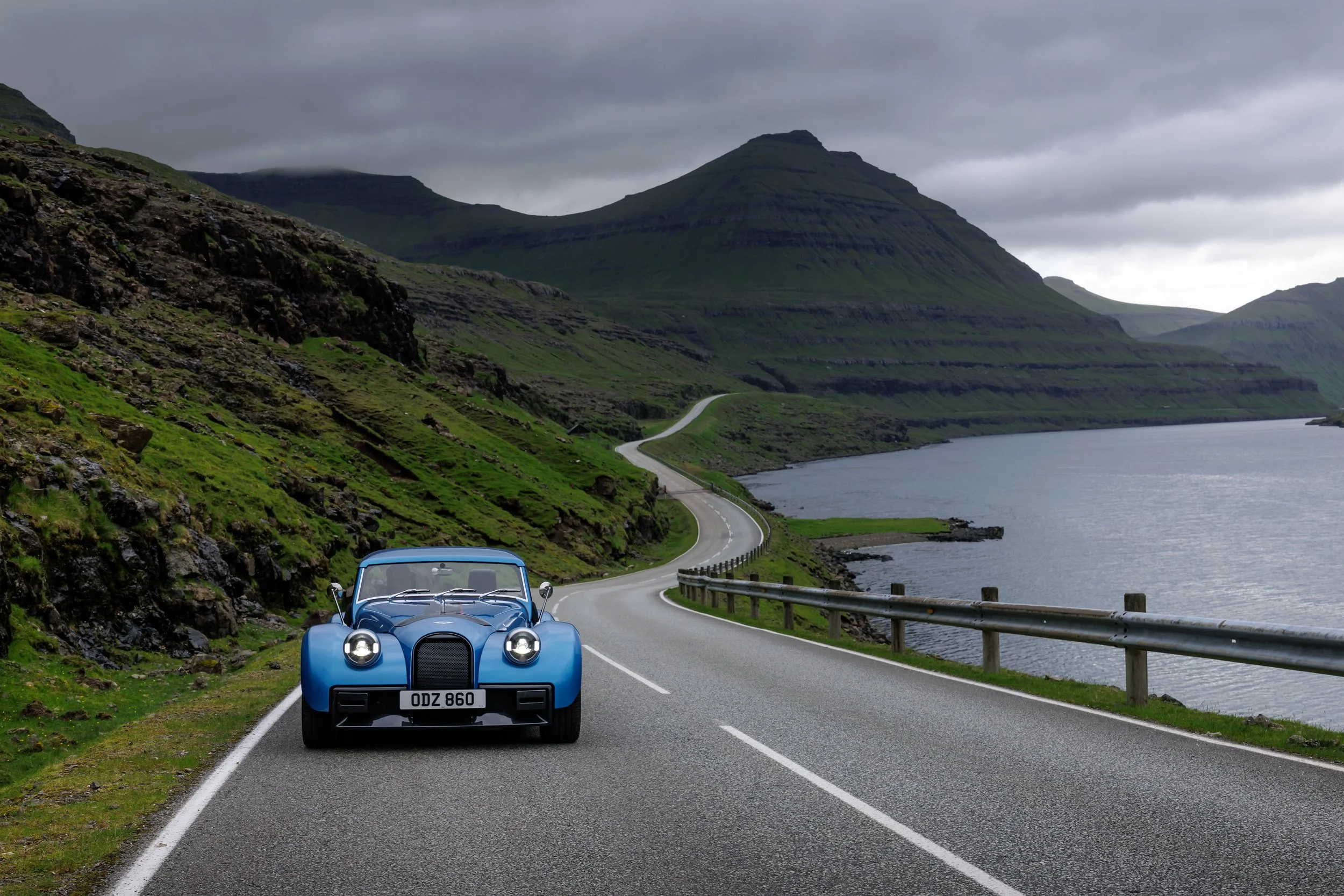 Morgan by fjord in Faroe islands