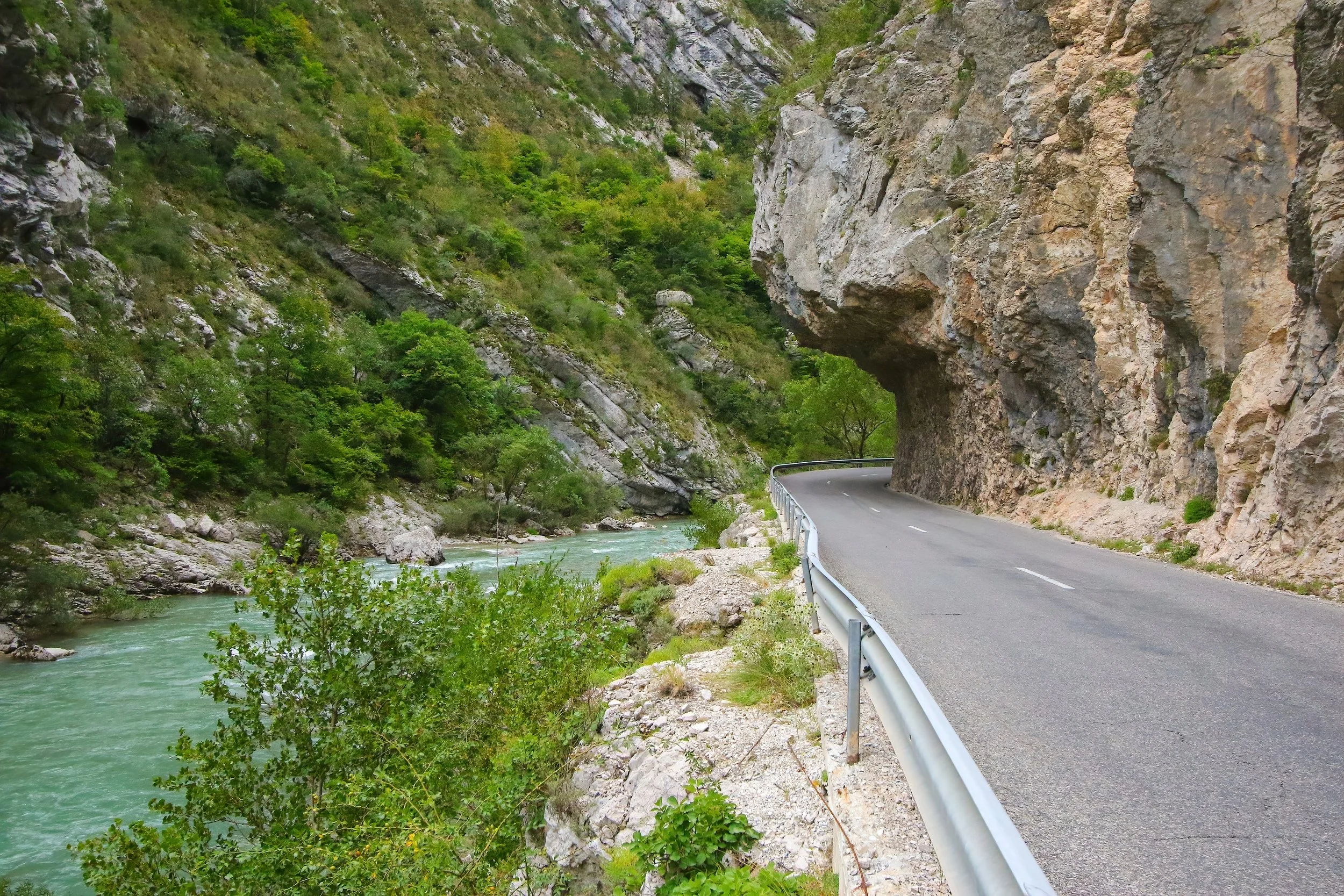 Road on Gorges du Verdon France