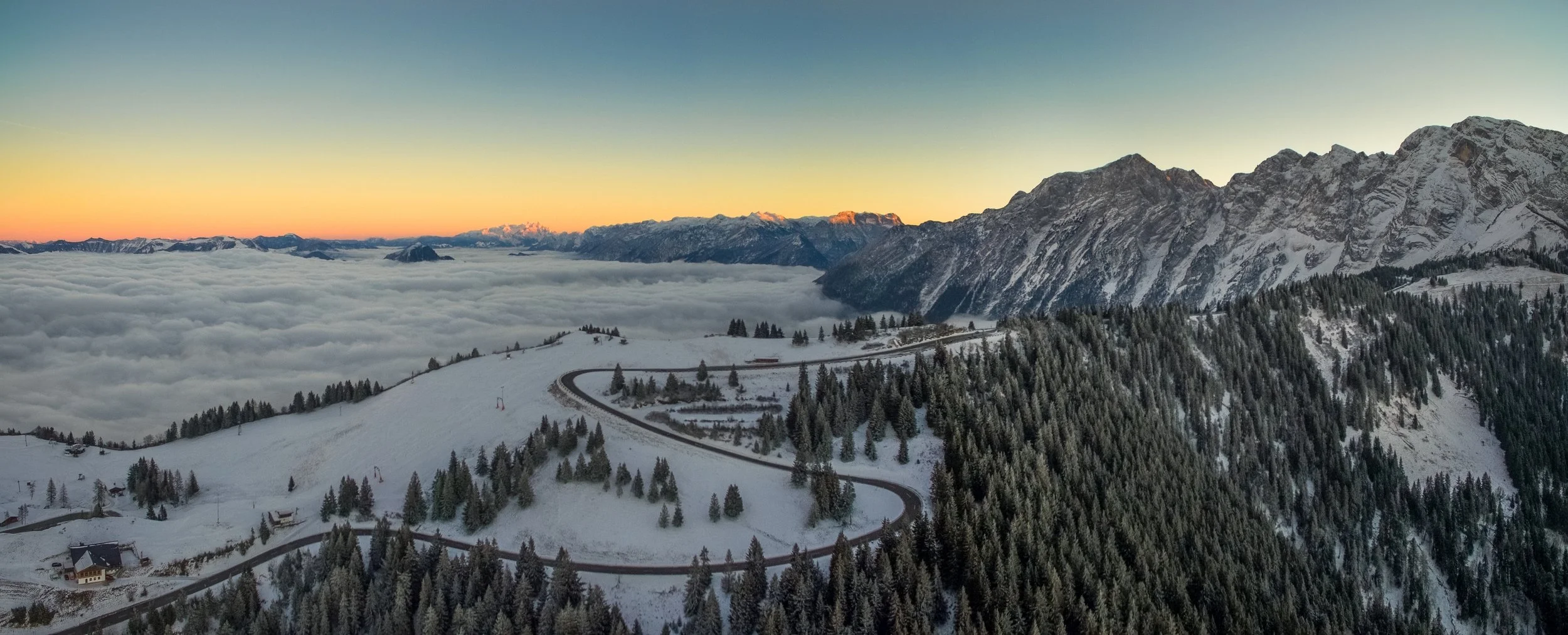 Rossfeldpanoramastrasse Germany winter